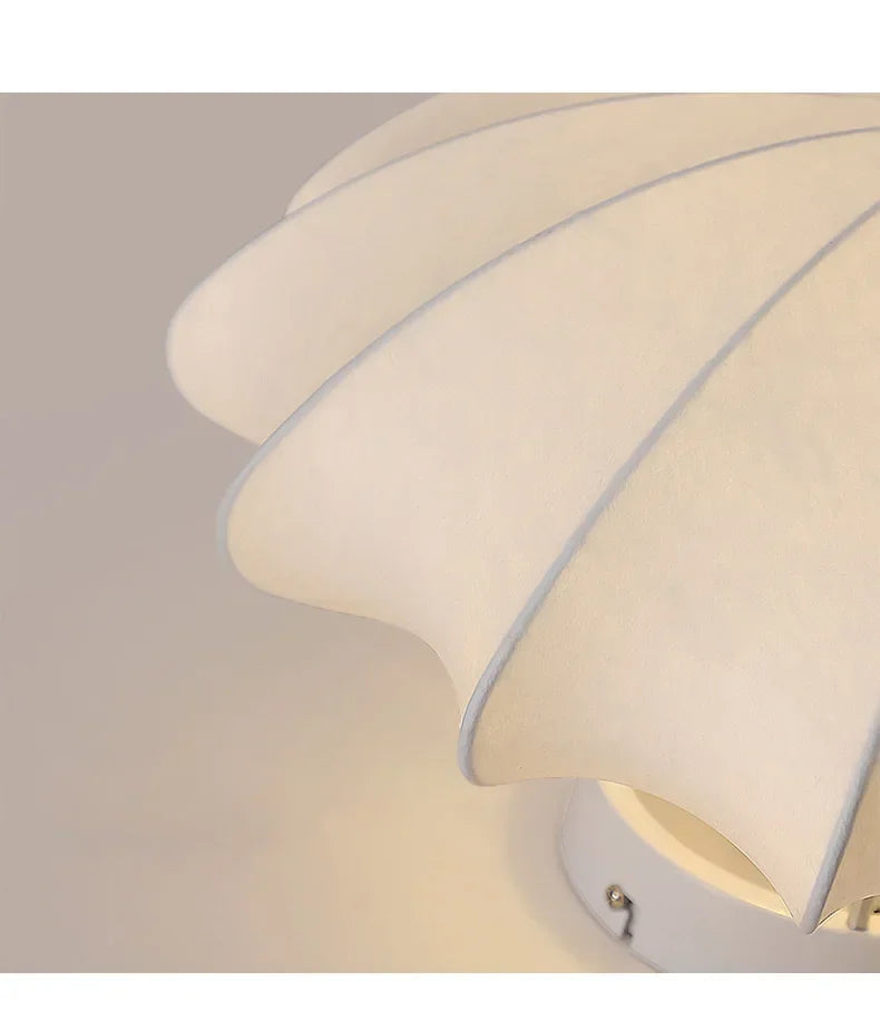 Nordici Silk Ceiling Lamps Wabi Sabi Cloth Ceiling Light Fixture for Living Room Bedroom  Home Decor