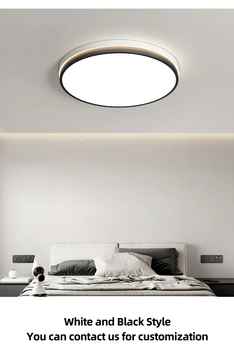 CHYMUIO LIGHT Ultra-thin LED Ceiling Light Living Room Decoration Large Bedroom Lamp Modern Home Kitchen Dining Room Chandelier