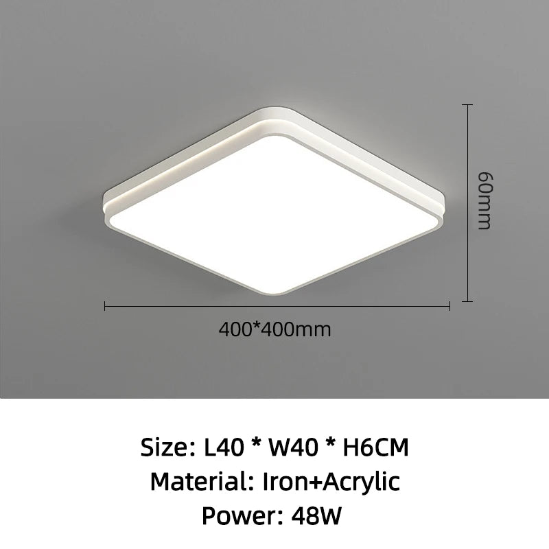 CHYMUIO LIGHT Ultra-thin LED Ceiling Light Living Room Decoration Large Bedroom Lamp Modern Home Kitchen Dining Room Chandelier