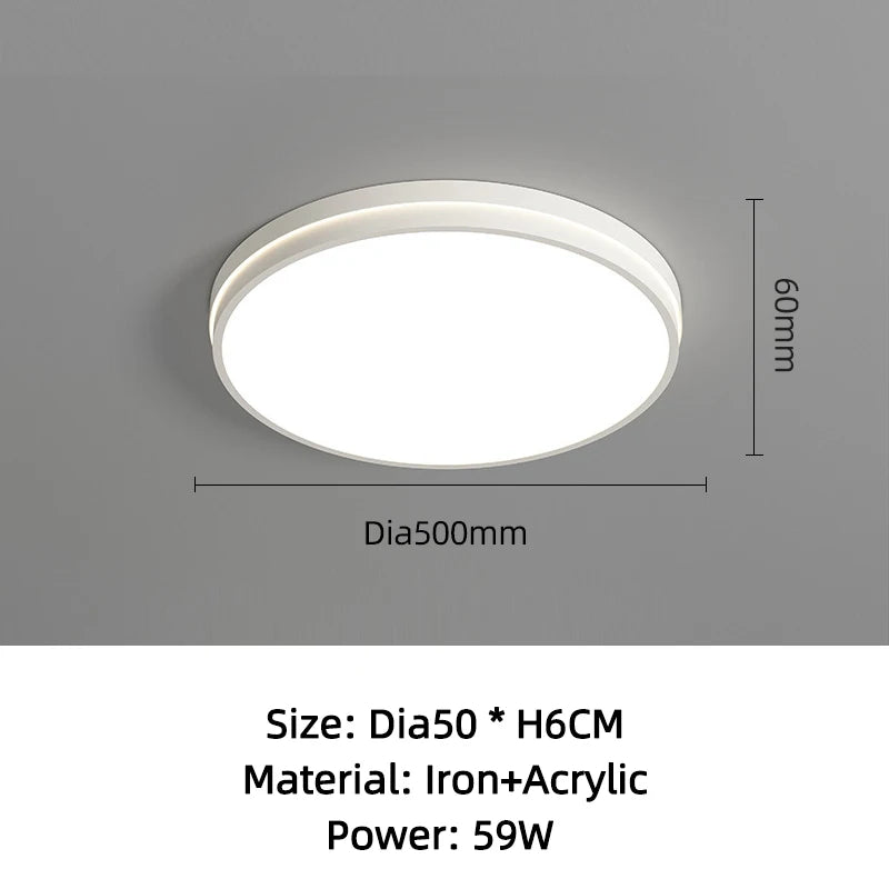 CHYMUIO LIGHT Ultra-thin LED Ceiling Light Living Room Decoration Large Bedroom Lamp Modern Home Kitchen Dining Room Chandelier