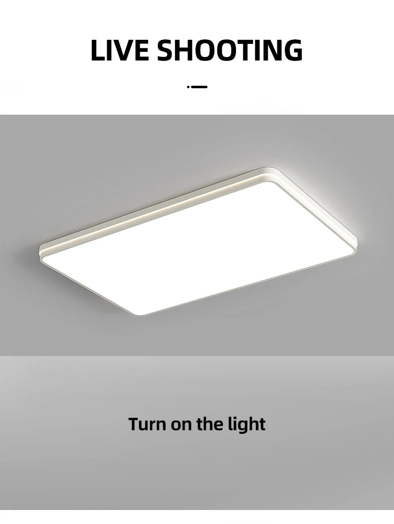 CHYMUIO LIGHT Ultra-thin LED Ceiling Light Living Room Decoration Large Bedroom Lamp Modern Home Kitchen Dining Room Chandelier