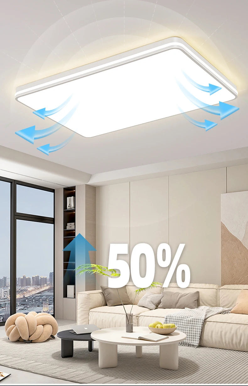 CHYMUIO LIGHT Ultra-thin LED Ceiling Light Living Room Decoration Large Bedroom Lamp Modern Home Kitchen Dining Room Chandelier