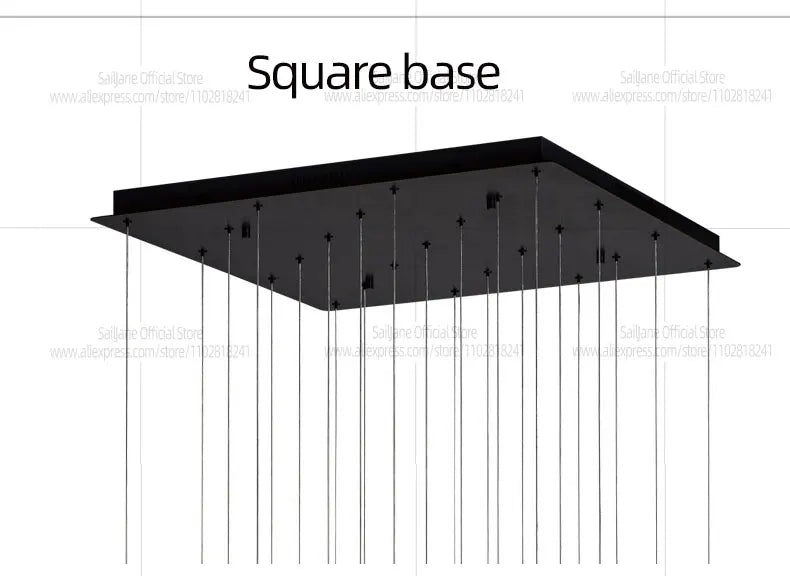Modern LED Long Pendant Light Villa Living Room Ceiling Light Suspended Staircase Chandelier Dining Room Bedroom  Pendent Lamp