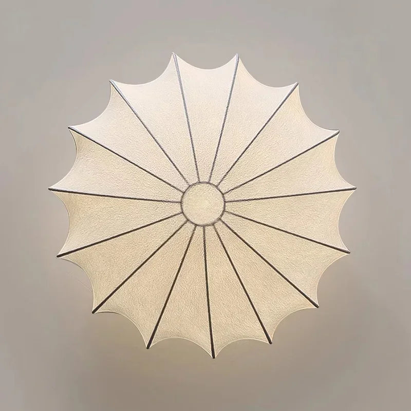 Nordici Silk Ceiling Lamps Wabi Sabi Cloth Ceiling Light Fixture for Living Room Bedroom  Home Decor