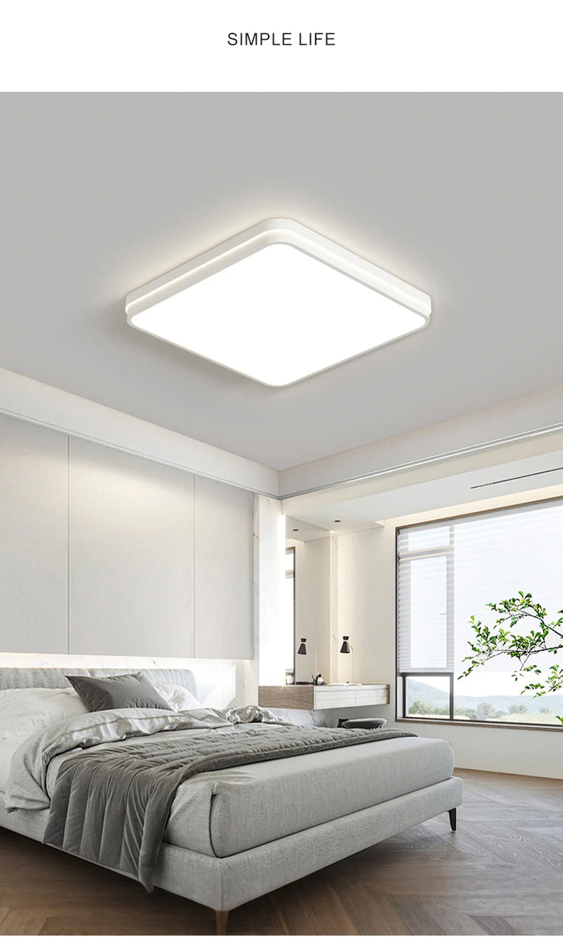 CHYMUIO LIGHT Ultra-thin LED Ceiling Light Living Room Decoration Large Bedroom Lamp Modern Home Kitchen Dining Room Chandelier