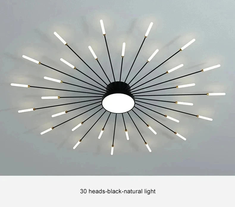 Creative Flower Shapes LED Ceiling Lamp Modern Living Room Decor Fixture Home Children's Light Bedroom Dining Room Chandelier