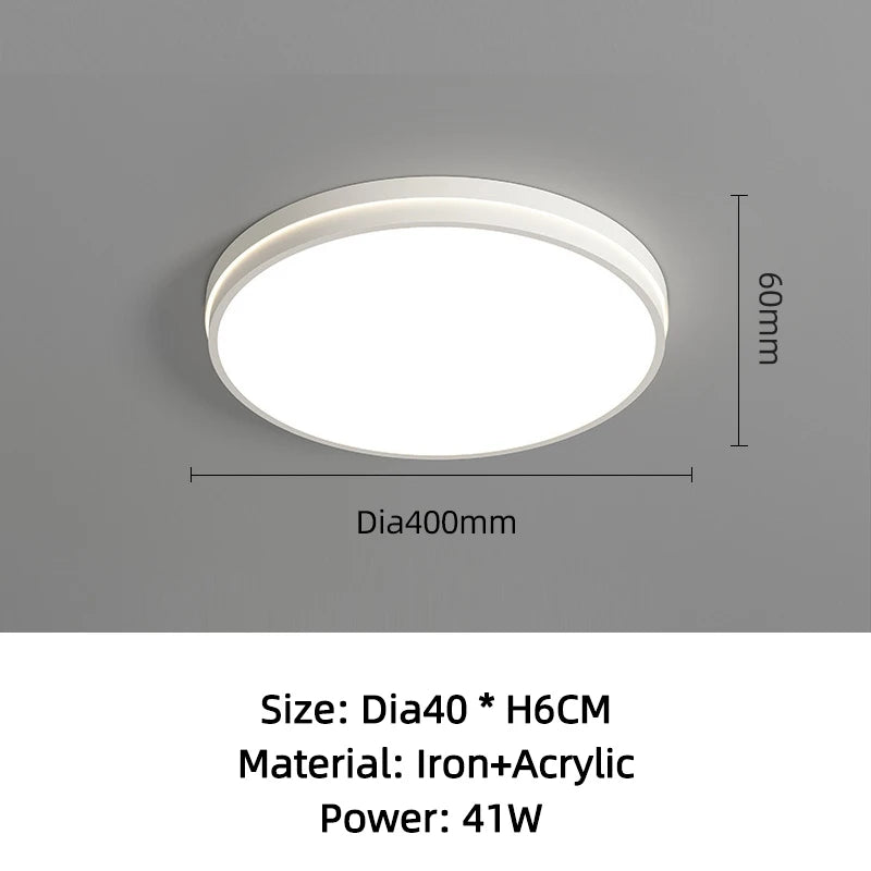 CHYMUIO LIGHT Ultra-thin LED Ceiling Light Living Room Decoration Large Bedroom Lamp Modern Home Kitchen Dining Room Chandelier