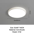 CHYMUIO LIGHT Ultra-thin LED Ceiling Light Living Room Decoration Large Bedroom Lamp Modern Home Kitchen Dining Room Chandelier