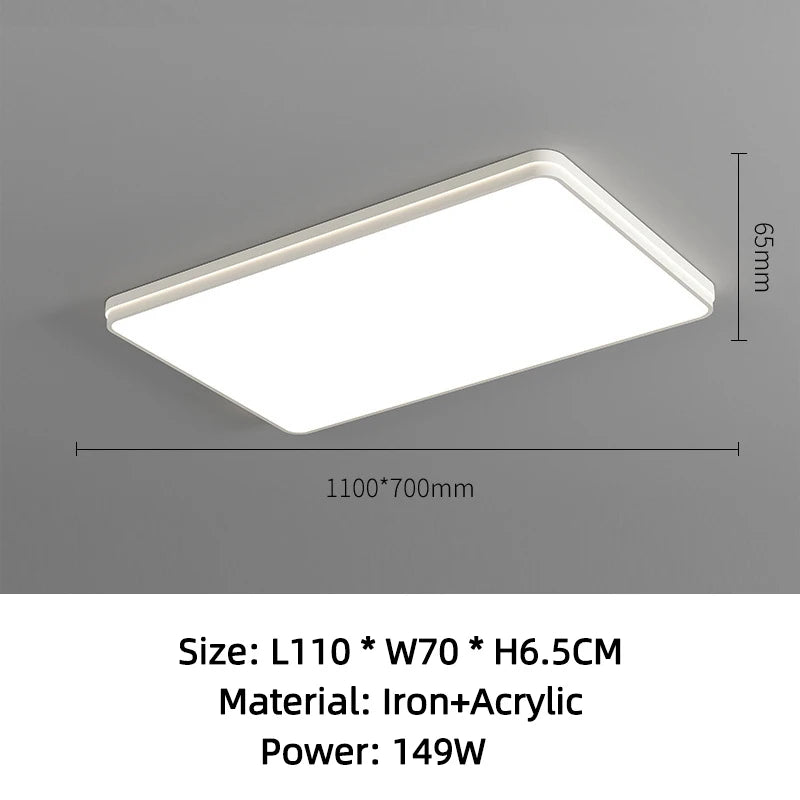 CHYMUIO LIGHT Ultra-thin LED Ceiling Light Living Room Decoration Large Bedroom Lamp Modern Home Kitchen Dining Room Chandelier